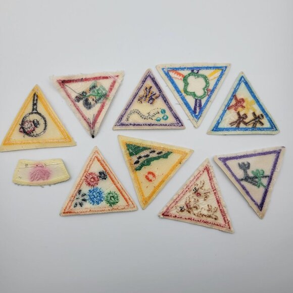 Girl Scout Badge Vintage Patch Brownie 90s Retro Troop‎ Retired Activity Try It - Picture 2 of 9